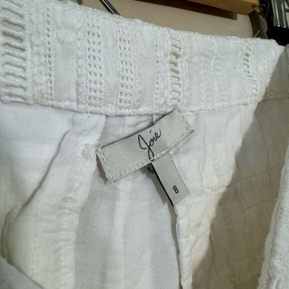 SALE! White Joie Eyelet Cotton Shorts Size 8 EUC - Picture 7 of 7